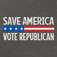 Save America Vote Republican Retro Style Cotton Canvas Backpack