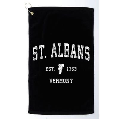 St. Albans Vermont Vt Vintage Athletic Sports Golf Towel