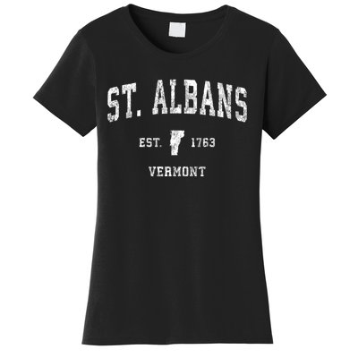 St. Albans Vermont Vt Vintage Athletic Sports Women's T-Shirt