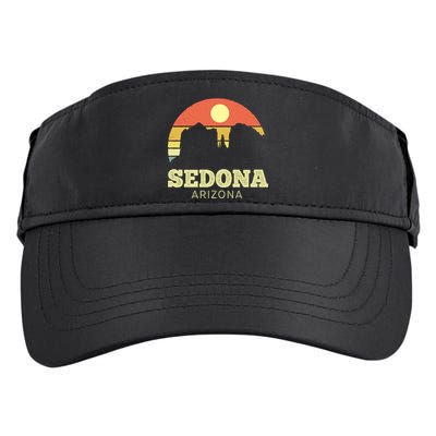 Sedona Arizona Vintage Sunset Adventure Outdoors Life Gift Adult Drive Performance Visor