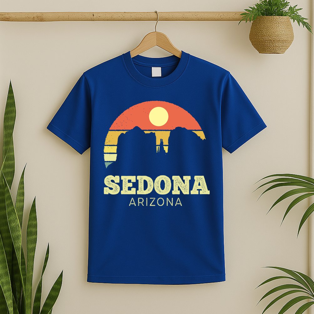 Sedona Arizona Vintage Sunset Adventure Outdoors Life Gift T-Shirt