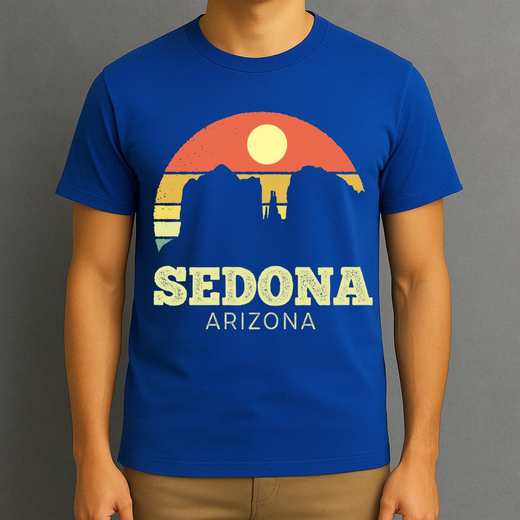 Sedona Arizona Vintage Sunset Adventure Outdoors Life Gift T-Shirt