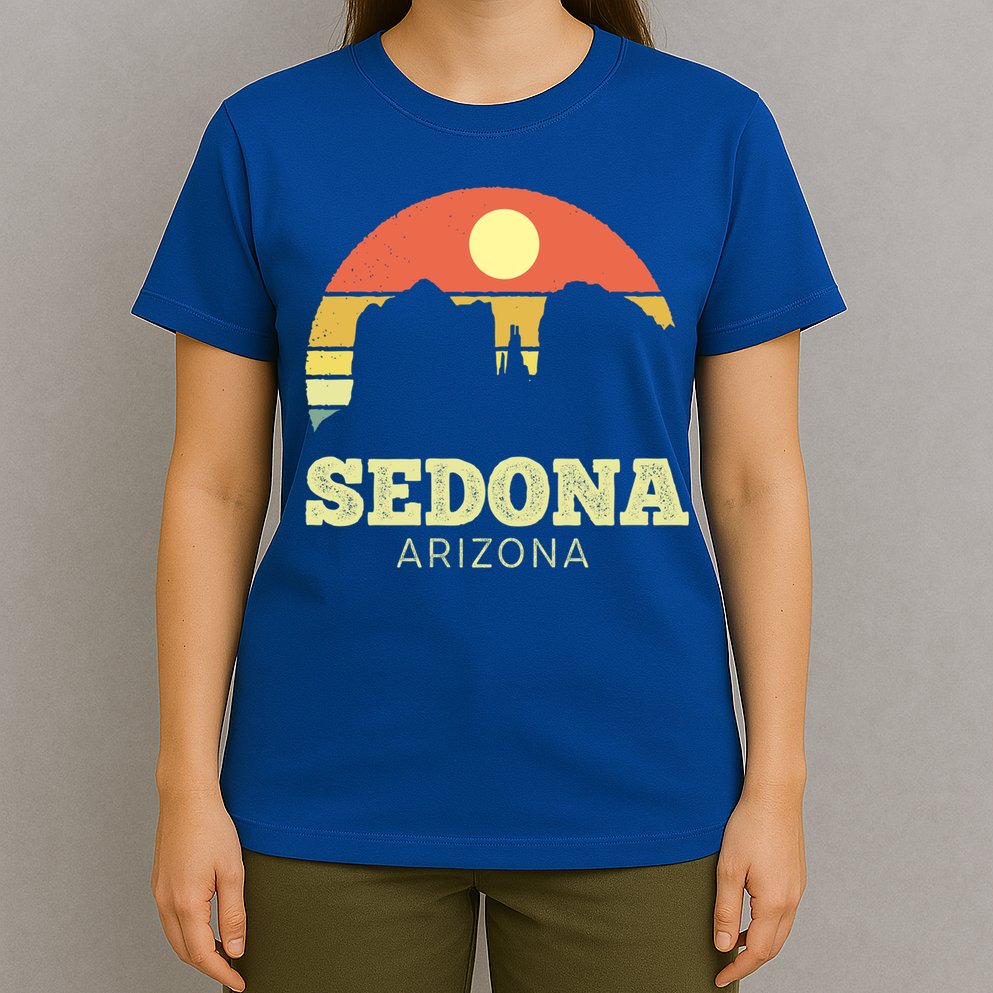 Sedona Arizona Vintage Sunset Adventure Outdoors Life Gift T-Shirt