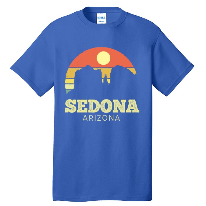 Sedona Arizona Vintage Sunset Adventure Outdoors Life Gift Tall T-Shirt