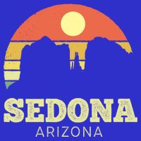 Sedona Arizona Vintage Sunset Adventure Outdoors Life Gift Button