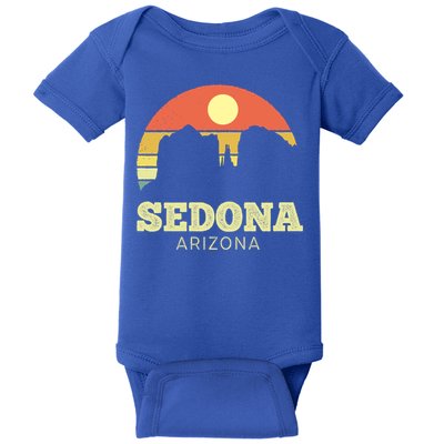 Sedona Arizona Vintage Sunset Adventure Outdoors Life Gift Baby Bodysuit