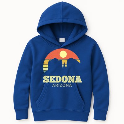 Sedona Arizona Vintage Sunset Adventure Outdoors Life Gift Kids Hoodie