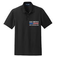 Save America Vote Republican Dry Zone Grid Polo