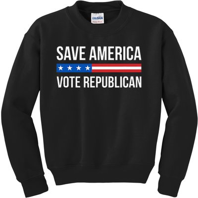 Save America Vote Republican Kids Sweatshirt