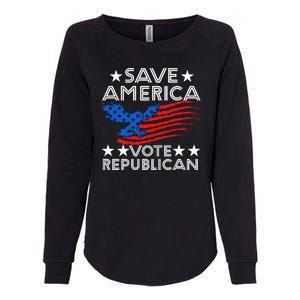 Save America Vote Republican Proud Conservative American Womens California Wash Sweatshirt