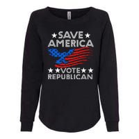 Save America Vote Republican Proud Conservative American Womens California Wash Sweatshirt