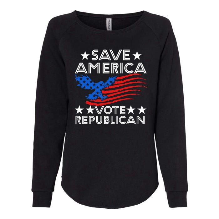 Save America Vote Republican Proud Conservative American Womens California Wash Sweatshirt