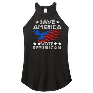 Save America Vote Republican Proud Conservative American Women's Perfect Tri Rocker Tank