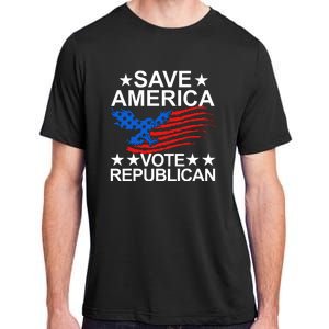 Save America Vote Republican Proud Conservative American Adult ChromaSoft Performance T-Shirt