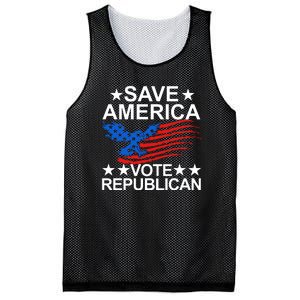 Save America Vote Republican Proud Conservative American Mesh Reversible Basketball Jersey Tank