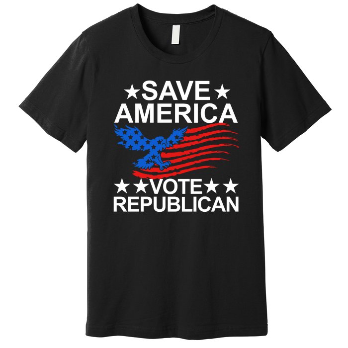 Save America Vote Republican Proud Conservative American Premium T-Shirt