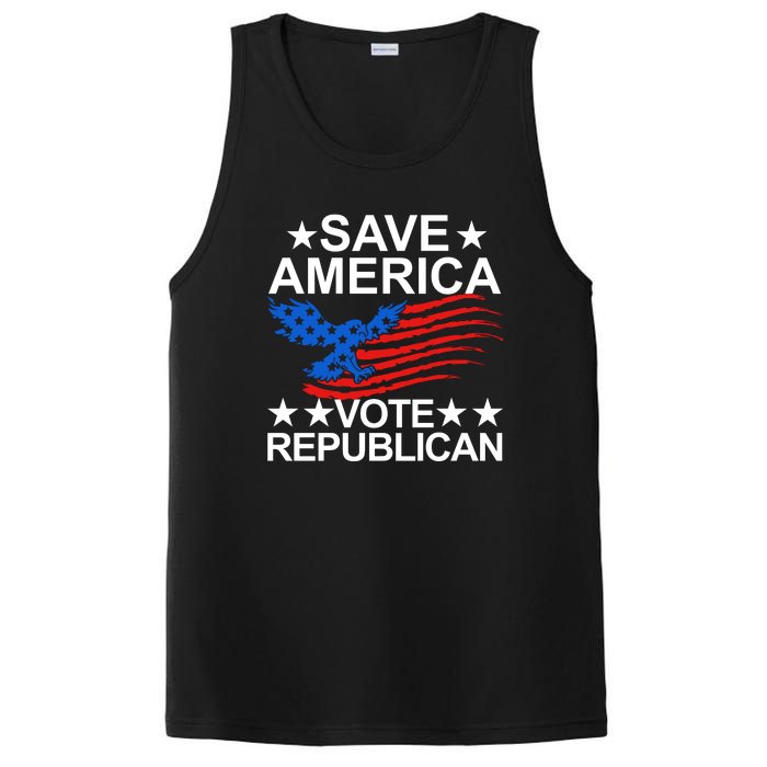 Save America Vote Republican Proud Conservative American PosiCharge Competitor Tank