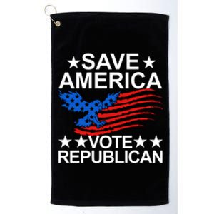 Save America Vote Republican Proud Conservative American Platinum Collection Golf Towel