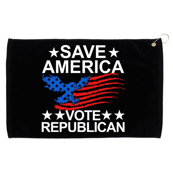 Save America Vote Republican Proud Conservative American Grommeted Golf Towel