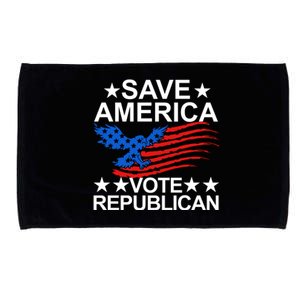 Save America Vote Republican Proud Conservative American Microfiber Hand Towel