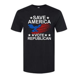 Save America Vote Republican Proud Conservative American Softstyle CVC T-Shirt