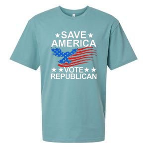 Save America Vote Republican Proud Conservative American Sueded Cloud Jersey T-Shirt