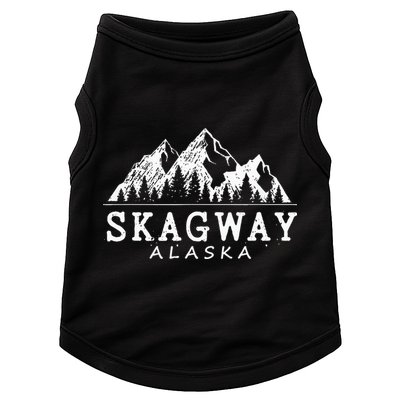 Skagway Alaska Vintage Mountains Nature Souvenir Doggie Tank