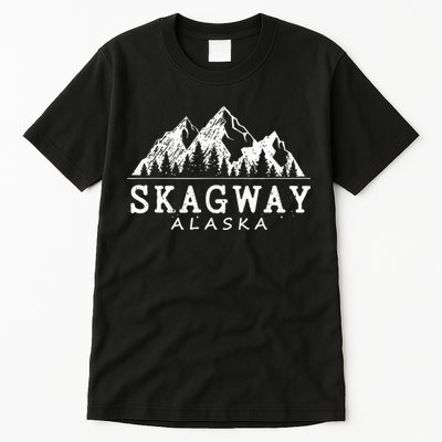 Skagway Alaska Vintage Mountains Nature Souvenir Tall T-Shirt
