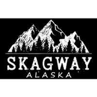 Skagway Alaska Vintage Mountains Nature Souvenir Bumper Sticker