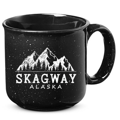 Skagway Alaska Vintage Mountains Nature Souvenir 15oz Campfire Ceramic Mug