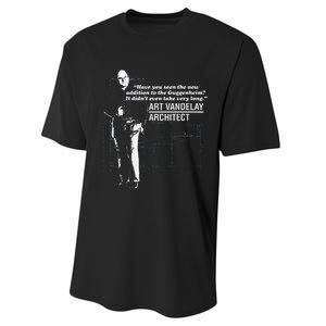 Seinfeld Art Vandelay Architect Performance Sprint T-Shirt