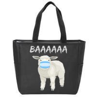 Sheeple Anti Vaccine And Mask Zip Tote Bag