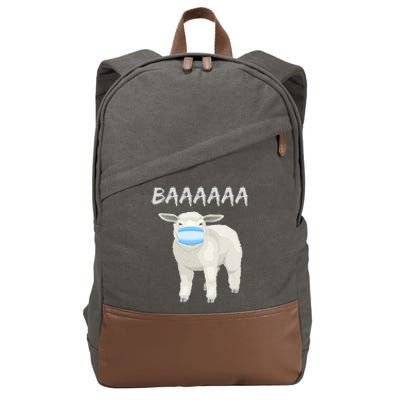 Sheeple Anti Vaccine And Mask Cotton Canvas Backpack