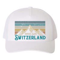 Switzerland Alps Vintage Mountains Swiss Souvenir Gift Yupoong Adult 5-Panel Trucker Hat