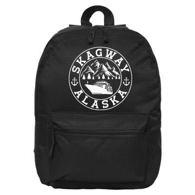 Skagway Alaska Vacation Souvenir And Cruise Gifts 16 in Basic Backpack
