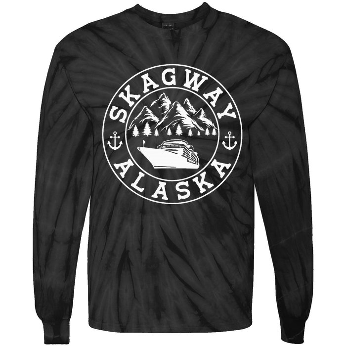 Skagway Alaska Vacation Souvenir And Cruise Gifts Tie-Dye Long Sleeve Shirt