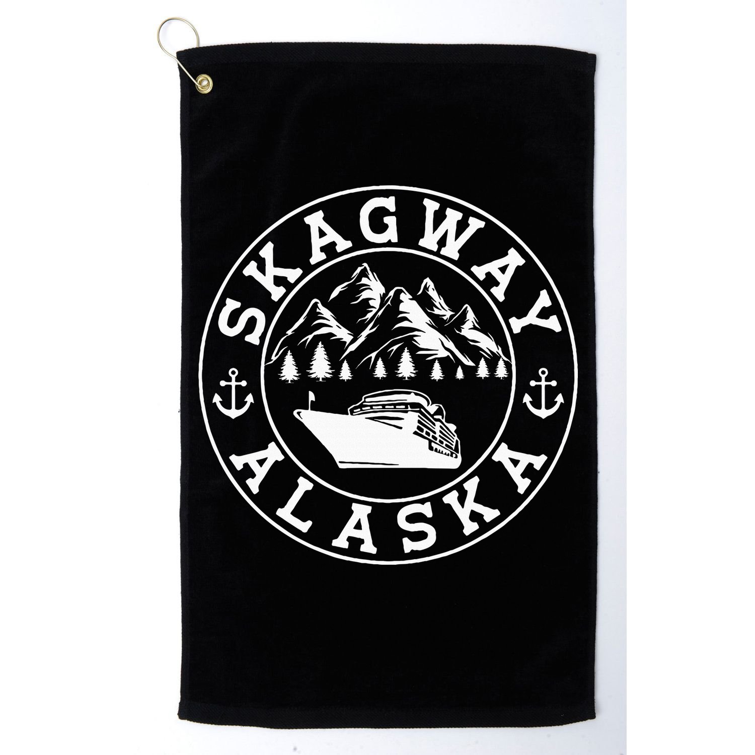 Skagway Alaska Vacation Souvenir And Cruise Gifts Golf Towel