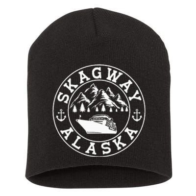 Skagway Alaska Vacation Souvenir And Cruise Gifts Short Acrylic Beanie