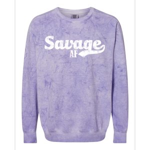 Savage AF Colorblast Crewneck Sweatshirt