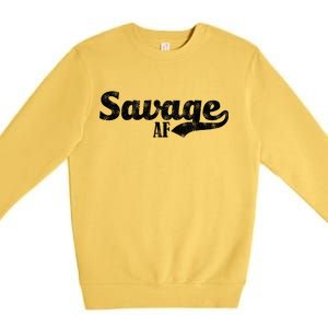 Savage AF Premium Crewneck Sweatshirt