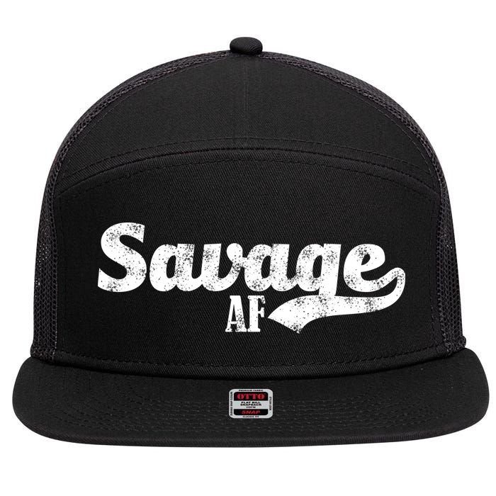 Savage AF 7 Panel Mesh Trucker Snapback Hat