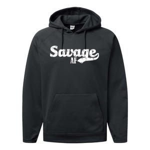 Savage AF Performance Fleece Hoodie