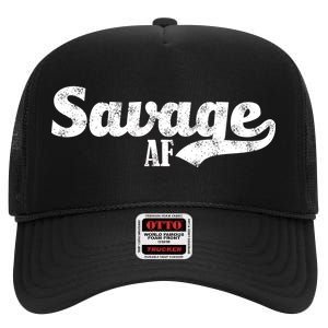 Savage AF High Crown Mesh Back Trucker Hat