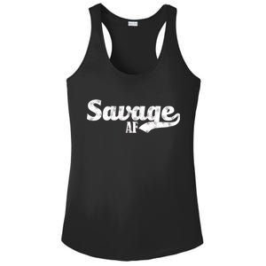 Savage AF Ladies PosiCharge Competitor Racerback Tank