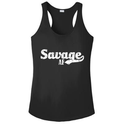 Savage AF Ladies PosiCharge Competitor Racerback Tank