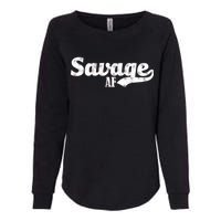 Savage AF Womens California Wash Sweatshirt