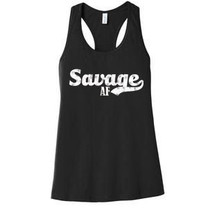 Savage AF Women's Racerback Tank