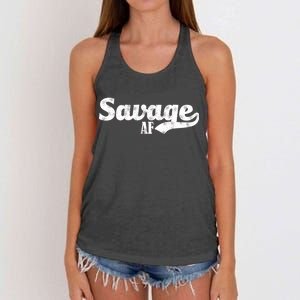 Savage AF Women's Knotted Racerback Tank