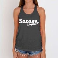 Savage AF Women's Knotted Racerback Tank