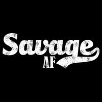 Savage AF Women's Crop Top Tee